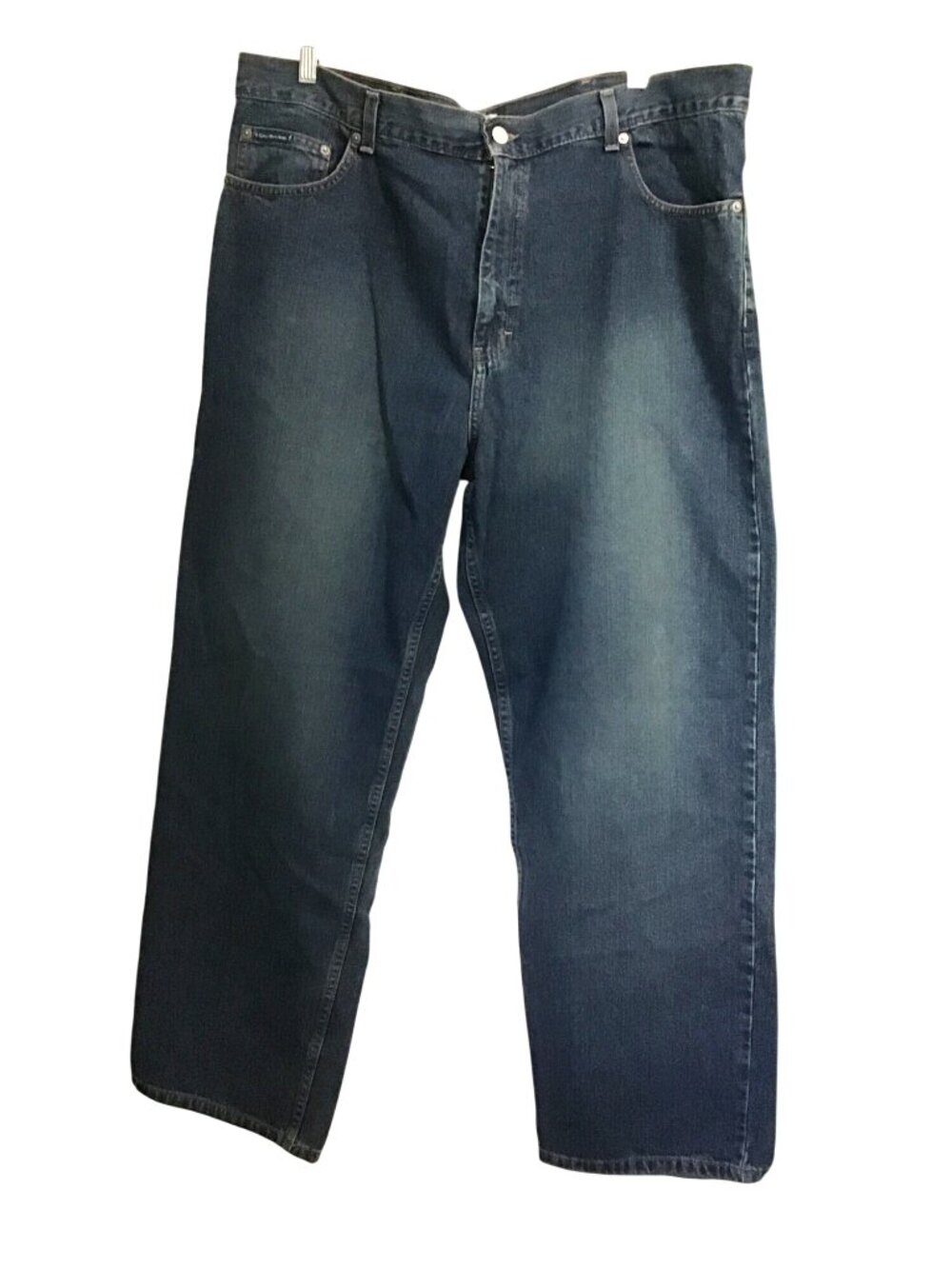 CALVIN KLEIN - MEDIUM WASH STRAIGHT LEG COTTON MEN'S JEANS SIZE 40X30